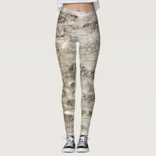 Baumrinde-Muster Leggings