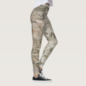 Baumrinde-Muster Leggings (Rechts)