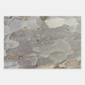 Baumrinde-Muster Packpapier-Blatt Geschenkpapier Set (Vorderseite 3)