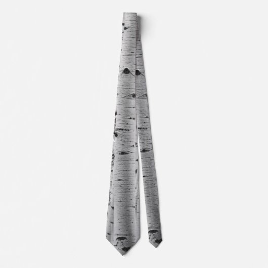 Baumrinde-Muster - Zitterpappel Krawatte (Vorderseite)