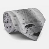 Baumrinde-Muster - Zitterpappel Krawatte (Gerollt)