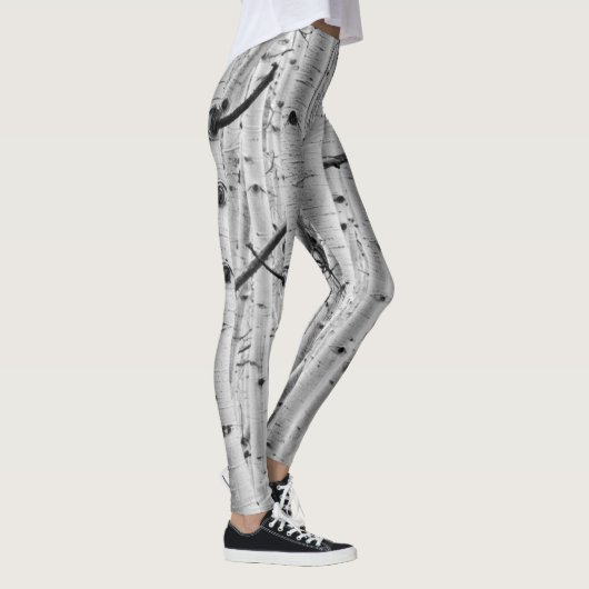Baumrinde-Muster - Zitterpappel Leggings (Rechts)