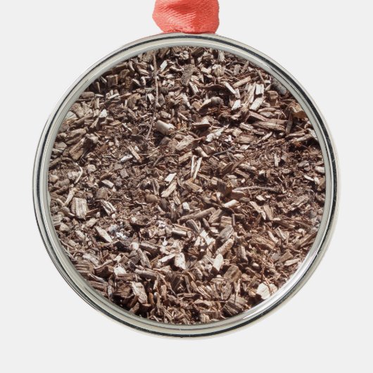 Baumrinde, Natur, braun Ornament Aus Metall (Vorne)