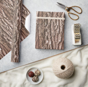 Baumrinde-Natur-Muster Geschenkpapier