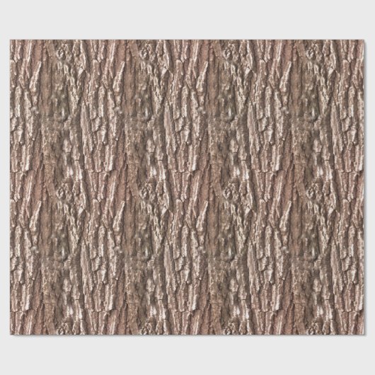 Baumrinde-Naturmuster Geschenkpapier (Flach)