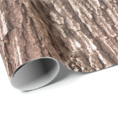 Baumrinde-Naturmuster Geschenkpapier (Rolleneckpunkt)