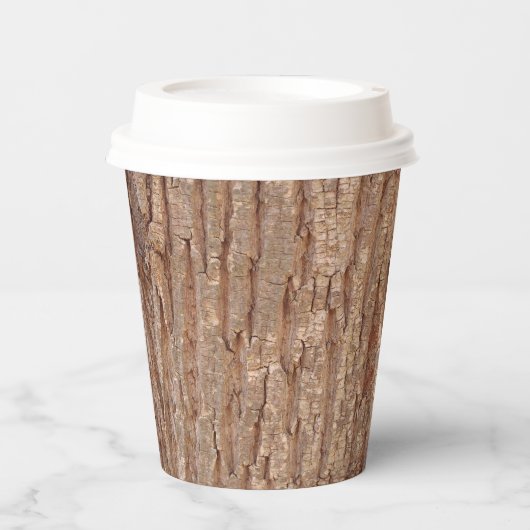 Baumrinde Pappbecher (Vorderseite)