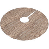 Baumrinde Polyester Weihnachtsbaumdecke (Schrägansicht)