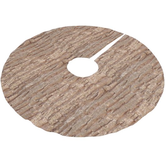 Baumrinde Polyester Weihnachtsbaumdecke (Schrägansicht)