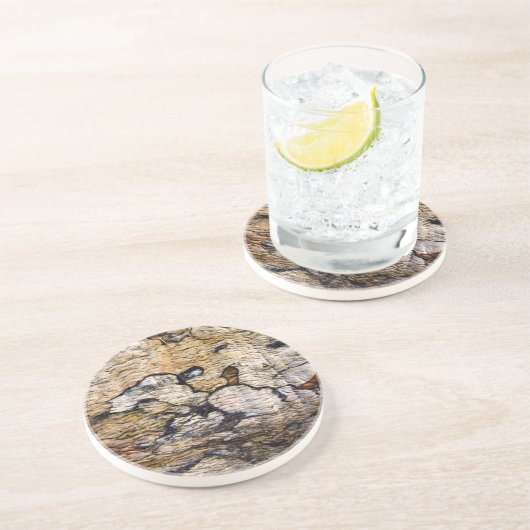 Baumrinde Sandstein Untersetzer (Seite)