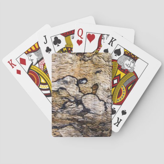 Baumrinde Spielkarten (Rückseite)