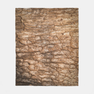 Baumrinde Textur, natürlicher Holzhintergrund. Fleecedecke