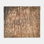 Baumrinde Textur, natürlicher Holzhintergrund. Fleecedecke (Vorderseite (Horizontal))