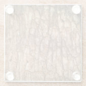 Baumrinde Textur, natürlicher Holzhintergrund. Glasuntersetzer (Rückseite)