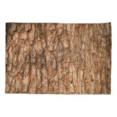 Baumrinde Textur, natürlicher Holzhintergrund. Kissenbezug (Rückseite)