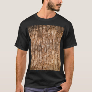 Baumrinde Textur, natürlicher Holzhintergrund. T-Shirt