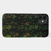 Baumrinde unter grünem Hammerglas Case-Mate iPhone Hülle (Rückseite (Horizontal))