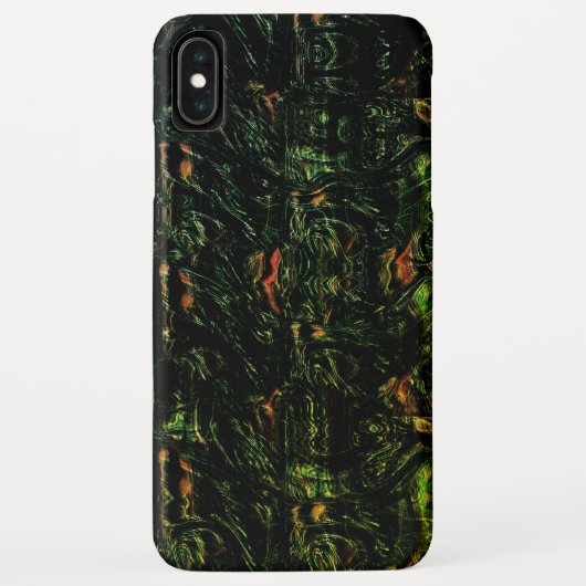 Baumrinde unter grünem Hammerglas Case-Mate iPhone Hülle (Rückseite)