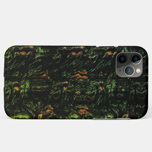 Baumrinde unter grünem Hammerglas Case-Mate iPhone Hülle (Rückseite (Horizontal))