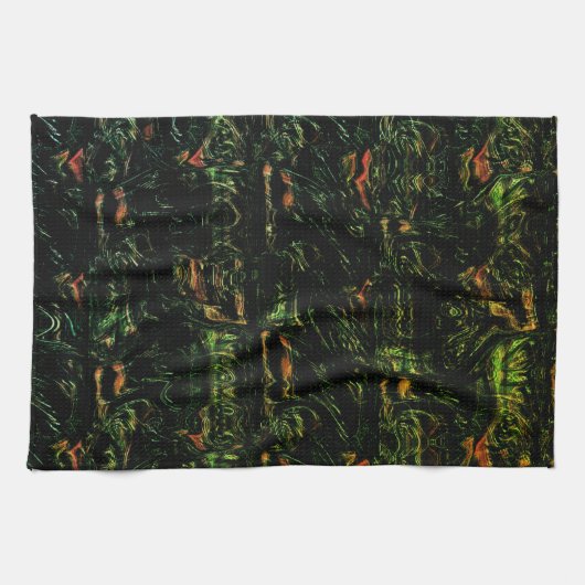 Baumrinde unter grünem Hammerglas Geschirrtuch (Horizontal)