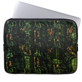 Baumrinde unter grünem Hammerglas Laptopschutzhülle