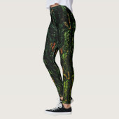 Baumrinde unter grünem Hammerglas Leggings (Links)
