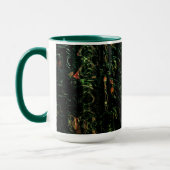 Baumrinde unter grünem Hammerglas Tasse (Links)