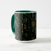 Baumrinde unter grünem Hammerglas Tasse (Vorderseite Links)