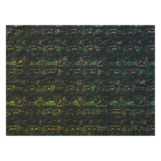 Baumrinde unter grünem Hammerglas Tischdecke (Vorderseite (Horizontal))