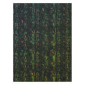 Baumrinde unter grünem Hammerglas Tischdecke (Vorderseite)