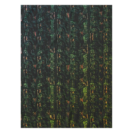 Baumrinde unter grünem Hammerglas Tischdecke (Vorderseite)