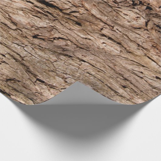Baumrinde-Wrapping-Papier Geschenkpapier (Ecke)