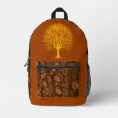Baumrinden-Design-Rucksack Bedruckter Rucksack (Vorderseite)