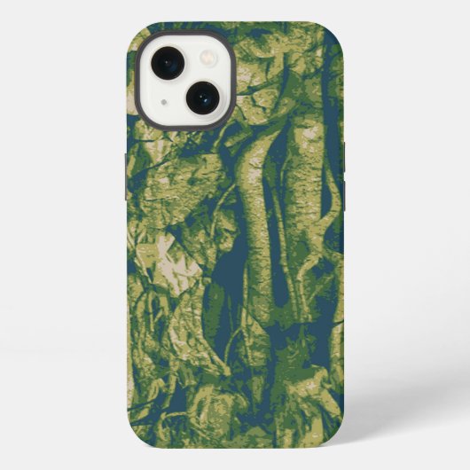 Baumrindetarnungsmuster iPhone Hülle (Rückseite)