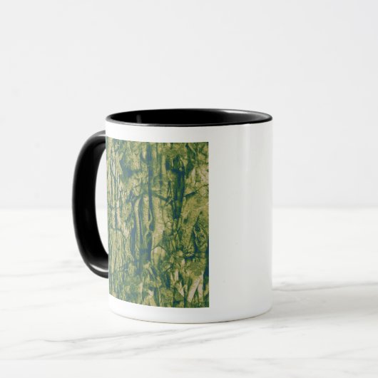 Baumrindetarnungsmuster Tasse (Vorderseite Links)