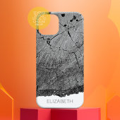 Baumring drucken Schwarz-weiße Natur Holzschnitt N Case-Mate iPhone Hülle