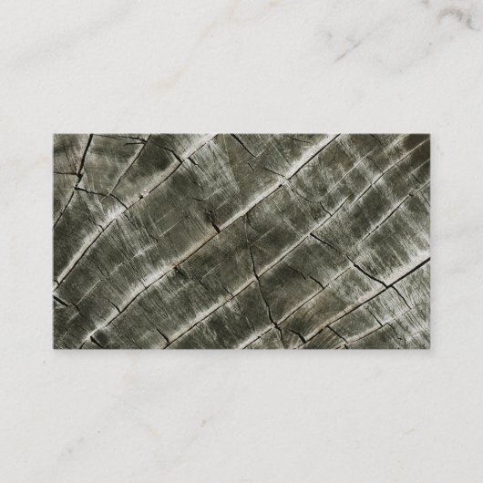 Baumring Holzkörner Textur Visitenkarte (Vorderseite)