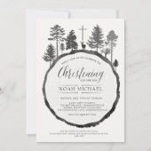 Baumring mit Hirschfeiern Einladung (Vorderseite)