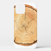 Baumringe. Aquarellbild. Handschrift Case-Mate iPhone Hülle (Rückseite)