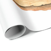 Baumringe. Aquarellbild. Handschrift Geschenkpapier (Rolleneckpunkt)