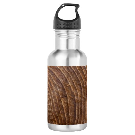 Baumringe Edelstahlflasche (Vorderseite)
