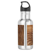Baumringe Edelstahlflasche (Rückseite)