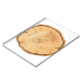 Baumringe. Illustration von Aquarellfarben, handge Notizblock (Linke Seite)