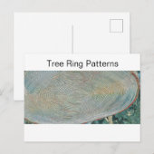 Baumringmuster Postkarte (Vorne/Hinten)