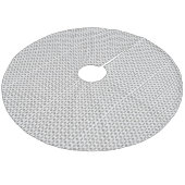 Baumrock Fleece Weihnachtsbaumdecke (Schrägansicht)