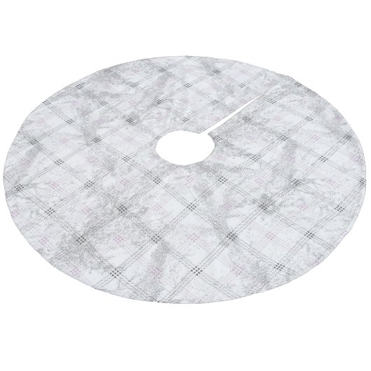 Baumrock Fleece Weihnachtsbaumdecke (Schrägansicht)