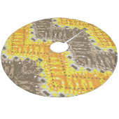 Baumrock Fleece Weihnachtsbaumdecke (Schrägansicht)