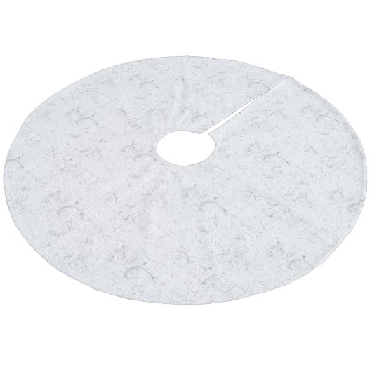 Baumrock Fleece Weihnachtsbaumdecke (Schrägansicht)