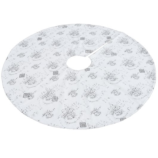 Baumrock Fleece Weihnachtsbaumdecke (Schrägansicht)