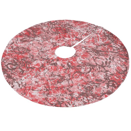 Baumrock Fleece Weihnachtsbaumdecke (Schrägansicht)